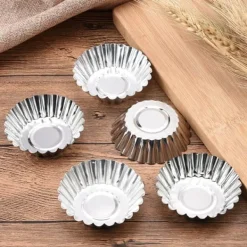 30 stk. æggetærteforme mini aluminium kagemuffinforme dåser pander non-stick cupcake kageforme køkken genanvendelige bageværktøjer Hot