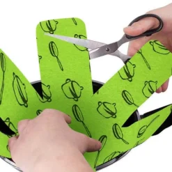 12 stk. grydebeskyttere, ikke-vævede skilleplader, genanvendelige grydebeskyttelsespuder til opbevaring af stegepander, bageplader Sale