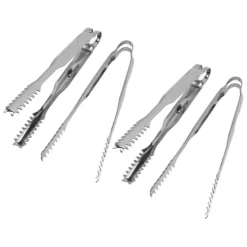 10 STK Istænger Madtænger Rustfrit stål Nem at rengøre Stærkt greb Alsidigt til festkøkken Grill BBQ Bar 19,4 cm / 7,6 tommer Clearance