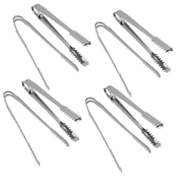 10 STK Istænger Madtænger Rustfrit stål Nem at rengøre Stærkt greb Alsidig til festkøkken Grill BBQ Bar 13 cm / 5.1in Best