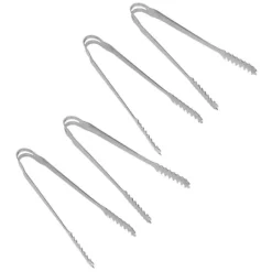 10 STK Istænger Madtænger Rustfrit stål Nem at rengøre Stærkt greb Alsidig til festkøkken Grill BBQ Bar 13 cm / 5.1in Best