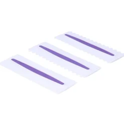 3 stk. kageglasur spatel frosting skraber kam kant udjævning dekorationsværktøj plast Clearance