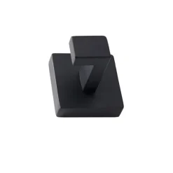 4 stk. Kvadratiske Vægkroge, Kraftigt Rustfrit Stål Sorte Knager Sale