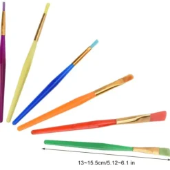 6 stk. lille fondant kage farvelægning pen dekoration børste farvelægning sukker håndværk bageværktøj Outlet