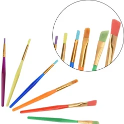 6 stk. lille fondant kage farvelægning pen dekoration børste farvelægning sukker håndværk bageværktøj Outlet