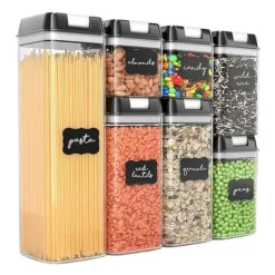 7 stk Opbevaringsglas - Lufttætte krukker med låg - Madopbevaring Online