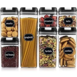 7 stk Opbevaringsglas - Lufttætte krukker med låg - Madopbevaring Online