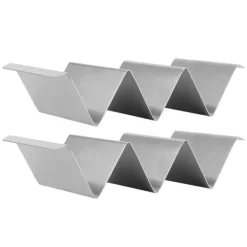 2 stk. opbevaringsstativ til taco-pandekager i rustfrit stål til restaurant, hotel, hjemmekøkken, type 2 Hot