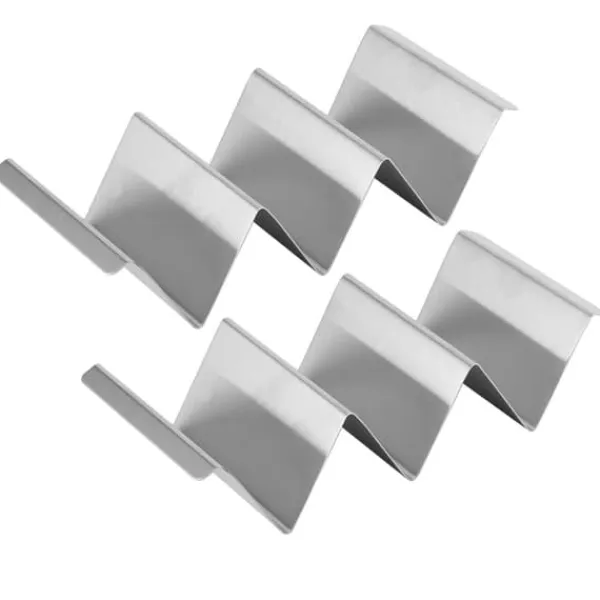 2 stk. opbevaringsstativ til taco-pandekager i rustfrit stål til restaurant, hotel, hjemmekøkken, type 2 Hot