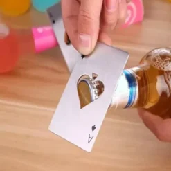 20 stk. pokerkortflaskeåbner, es-pokerformet, rustfrit stål ølflaskeåbner til barfest Online