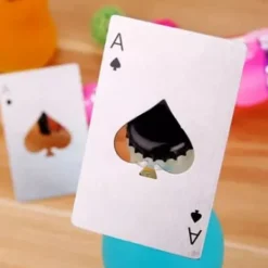 20 stk. pokerkortflaskeåbner, es-pokerformet, rustfrit stål ølflaskeåbner til barfest Online