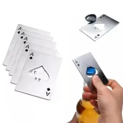 20 stk. pokerkortflaskeåbner, es-pokerformet, rustfrit stål ølflaskeåbner til barfest Online