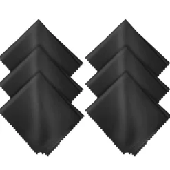 6 stk. Rengøringsklude i Microfiber - Sort 15 x 18 cm New