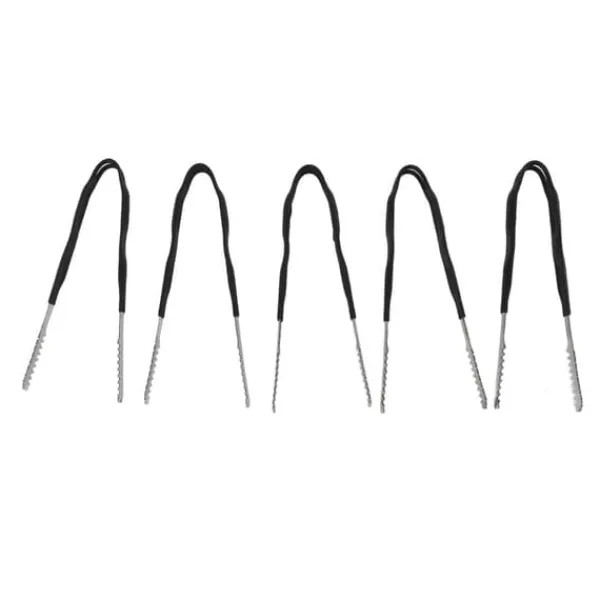 Køkkentænger>5 stk. Rustfrit stål køkkentang Non Stick Madlavning Grillning Madtang Anti-Slip Grip Mini Tang 15cm / 5.9in