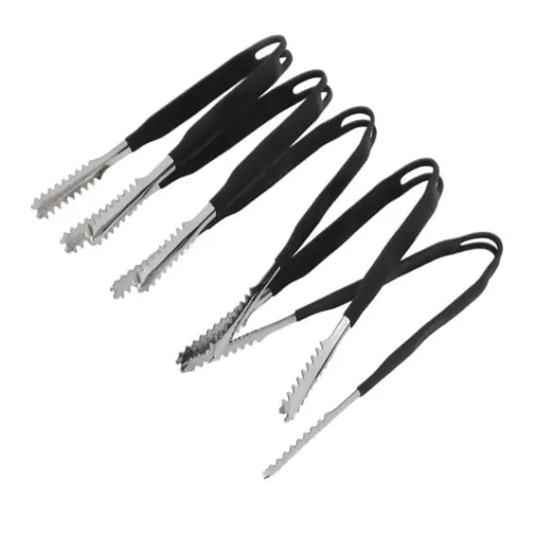 Køkkentænger>5 stk. Rustfrit stål køkkentang Non Stick Madlavning Grillning Madtang Anti-Slip Grip Mini Tang 15cm / 5.9in