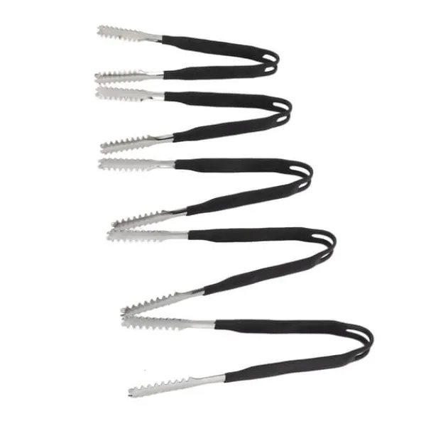 Køkkentænger>5 stk. Rustfrit stål køkkentang Non Stick Madlavning Grillning Madtang Anti-Slip Grip Mini Tang 15cm / 5.9in