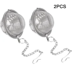 2 stk. rustfrit stålsi genanvendelig teboldsi køkkentilbehør Online