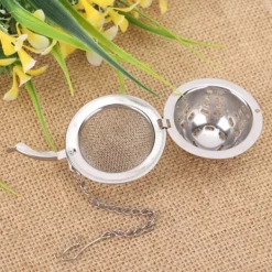 2 stk. rustfrit stålsi genanvendelig teboldsi køkkentilbehør Online