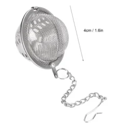 2 stk. rustfrit stålsi genanvendelig teboldsi køkkentilbehør Online