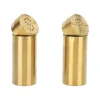 2 stk Salt Peber Krydderi Flaske Professionel 304 Rustfri Stål Krydderi Flaske til Køkken Camping Udendørs Grill Guld