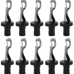 10 stk. silikone presse vinflaskepropper lækagesikre vakuumforseglede prop bar køkkenredskaber Discount