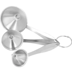 3 STK Små tragte i rustfrit stål multifunktionelt mini-påfyldningstragtsæt til overførsel af æteriske olier flydende væske New