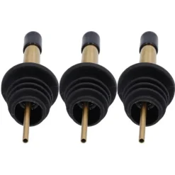 10 stk. spiritusskænkeprop i rustfrit stål til vin, barværktøj til bar, hjemmerestauranter (guld, sort, kort hætte) Best