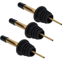 10 stk. spiritusskænkeprop i rustfrit stål til vin, barværktøj til bar, hjemmerestauranter (guld, sort, kort hætte) Best