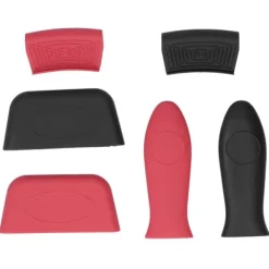 6 stk. sæt grydehåndtagshylsterholder fortykket silikone anti-skoldningsæt køkkenartikler New