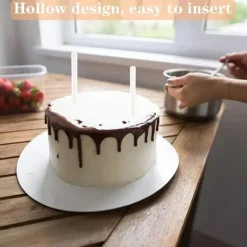 10 stk. støtter til lagdelt kage 21x1,5 cm støtte New