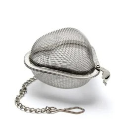 2 stk. tesi hjerteformet teboldnet tesi rustfrit stål genanvendelig tediffuser til te og krydderier Hot