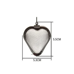 2 stk. tesi hjerteformet teboldnet tesi rustfrit stål genanvendelig tediffuser til te og krydderier Hot