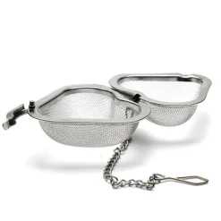 2 stk. tesi hjerteformet teboldnet tesi rustfrit stål genanvendelig tediffuser til te og krydderier Hot