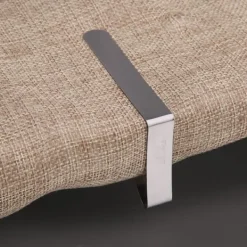 4 stk. vindtætte dugklemmer i rustfrit stål til borddækning Online