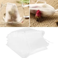 100 stk. 7x9 cm engangs sikre tebreve teblade filtersi infuserpose tilbehør Clearance