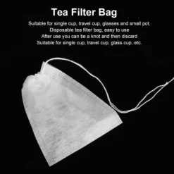 100 stk. 7x9 cm engangs sikre tebreve teblade filtersi infuserpose tilbehør Clearance