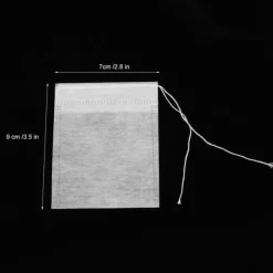 100 stk. 7x9 cm engangs sikre tebreve teblade filtersi infuserpose tilbehør Clearance