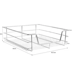 2 Udtrækkelige Trådkurve - 60 cm (B) | Køkkenkasser, Opbevaring Best