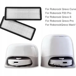 Støvsugertilbehør>2 x HEPA-filter til Roborock Q revo S/Pro MaxV/Curve robotstøvsugere, P20 Pro