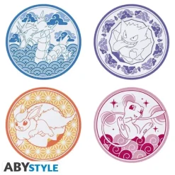 Abysse POKEMON - sæt med 4 tallerkener - japansk stil Discount