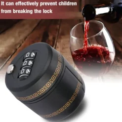 Adgangskodelås til vinflasker - 3-cifret kombinationskode, vinbeskytter i zinklegering Hot
