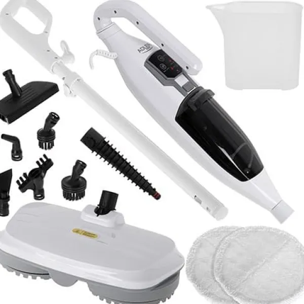 Damprensere>Adler AD 7052 Roterende dampmoppe hvid