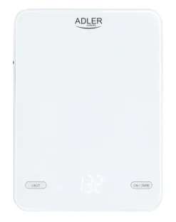 Adler AD 3177w Køkkenvægt 10 kg, USB-opladning, hvid Clearance