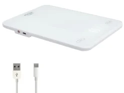 Adler AD 3177w Køkkenvægt 10 kg, USB-opladning, hvid Clearance