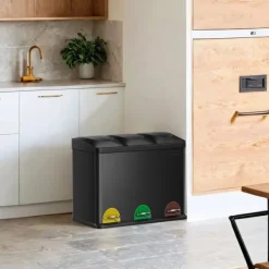 Affaldsbeholder 3 rum, affaldssorteringssystem køkken, affaldsbeholder Sale