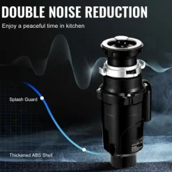 Affaldsbortskaffelse 1/2 HK, Kontinuerlig madaffaldsafvisning, 3820 RPM, EZ Connect, effektiv og nem installation. Discount