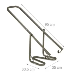 Affaldskomprimator, 95x35x30,5 cm, Brun New