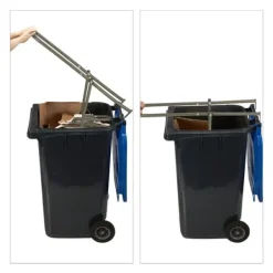 Affaldskomprimator, 95x35x30,5 cm, Brun New