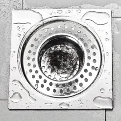 Afløbsfilter i rustfrit stål, hårfilter til vask (4 stk.) Model 2 Best