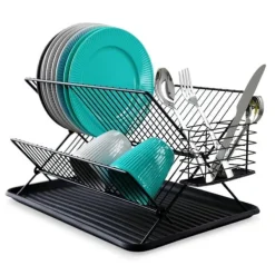 Afløbsskål til tallerkener, bestik, tallerkener, to niveauer, to-lags, stående Online